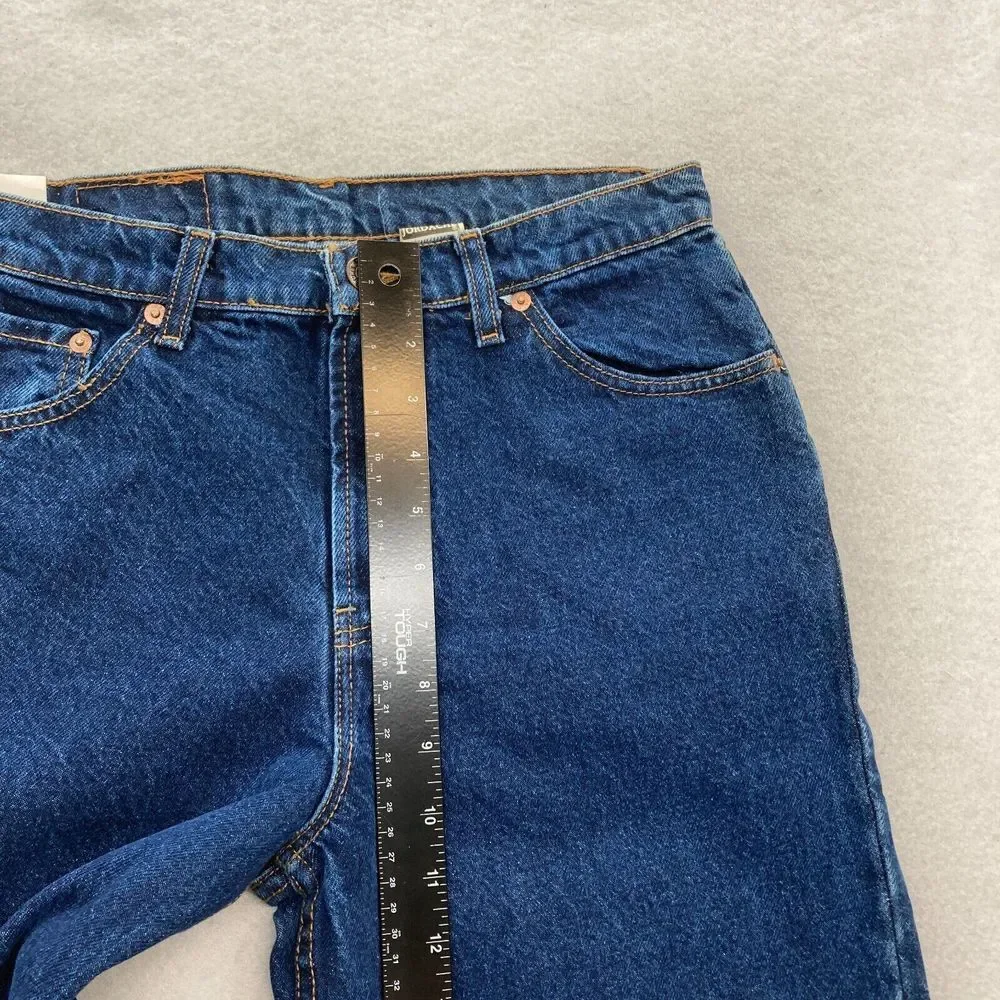 Vintage Jordache Jeans Youth Boys 18 Relaxed Fit Straight Leg Blue Denim Western
